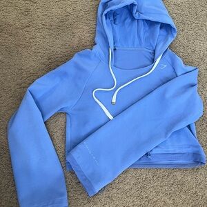 Gymshark x Whitney Simmons Blue Crop Hoodie